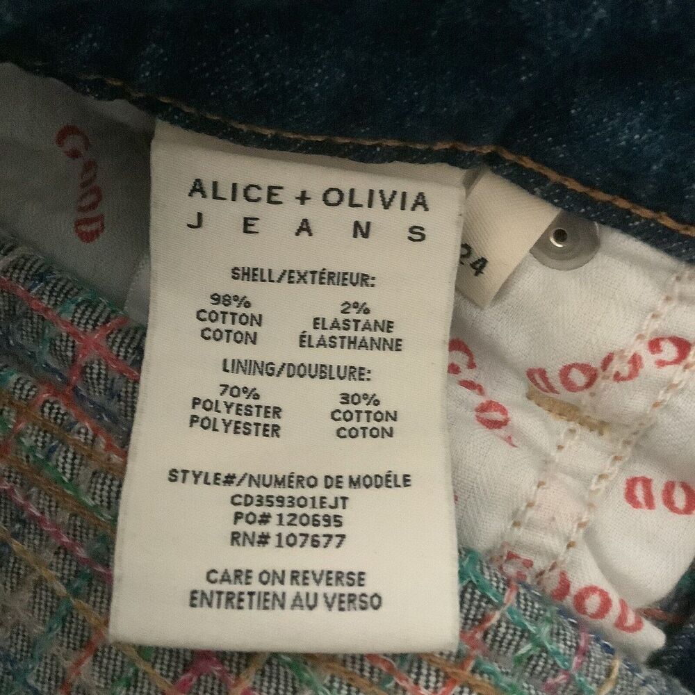 Alice Olivia Rainbow Embroided Mini Skirt - Picture 5 of 6